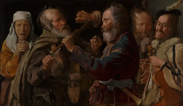 Georges de La Tour, La Rixe des musiciens, vers 1625