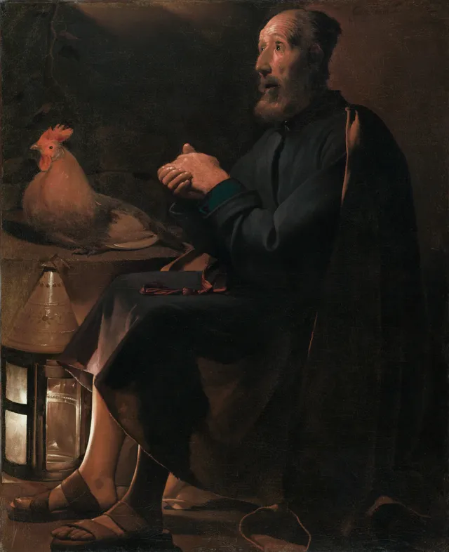 Georges de La Tour, Saint Pierre repentant, 1645